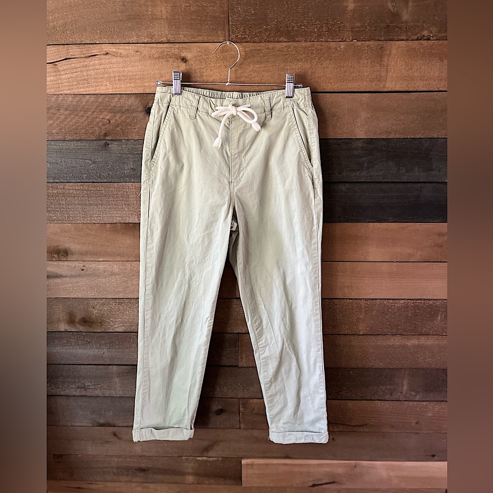 Kensie Sage Green Pull-On Drawstring Pants Women’s Size 6/28